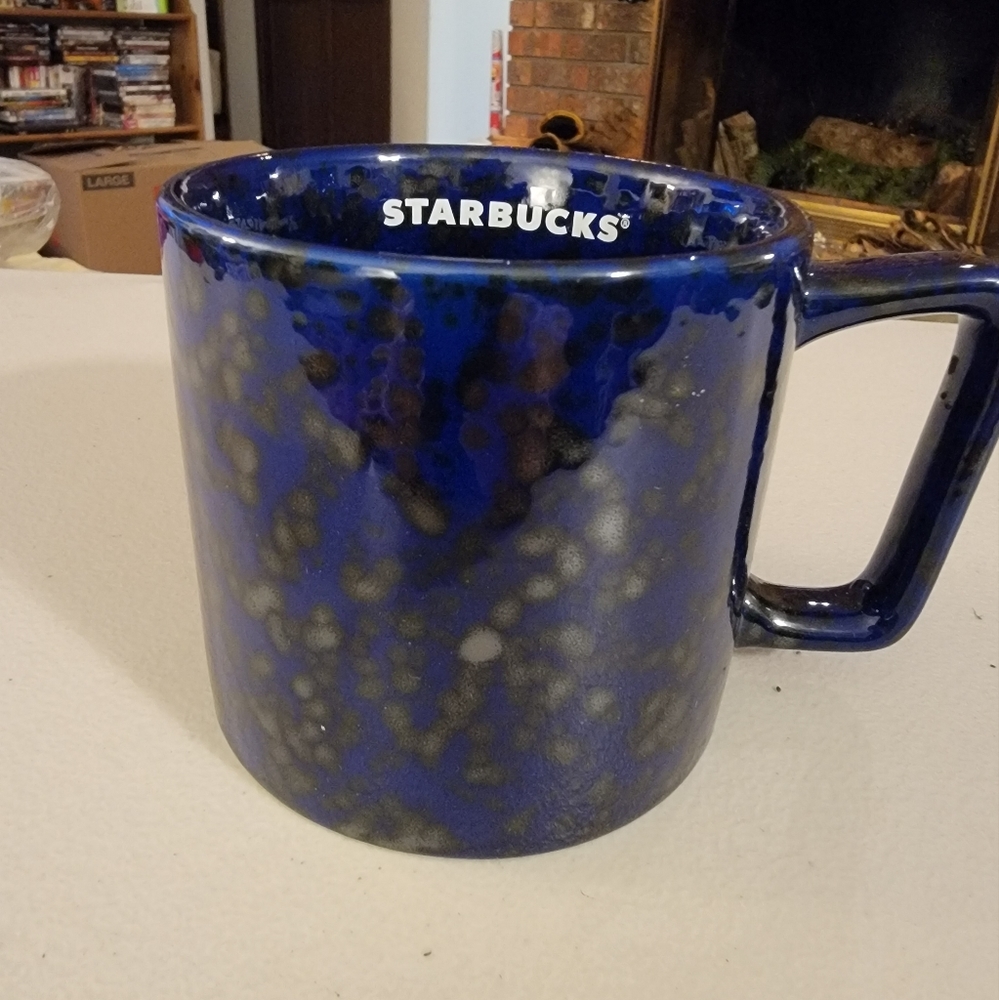 Starbucks 2020 Radiant Cobalt Blue Speckled Ceramic Coffee Mug 14Oz‎